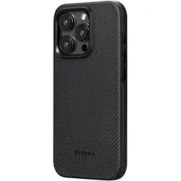 Чохол-накладка Pitaka MagEZ Case Pro 4 Twill 600D Black/Grey для iPhone 15 Pro Max (KI1501PMPA) - мініатюра 2