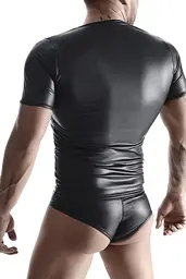 Футболка Regnes Fetish Planet wetlook XL (чорний) - мініатюра 7