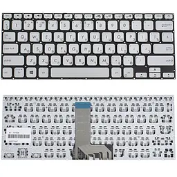 Клавіатура для ноутбука ASUS (X409 series) rus, silver, без фрейма
