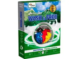 Пральний порошок WASH&FREE 400 г ручн."Гірська свіжість"