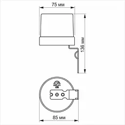 Датчик освітленості Videx 25A 220V фотометричний (VL-SN03) - мініатюра 4
