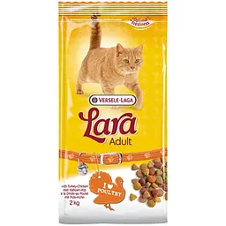 Сухий преміум корм Lara Adult with Turkey&Chicken Лара Індичка і Курка для котів 2 кг (410691)