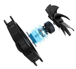Вентилятор PcCooler DN 120 BK 3in1, чорний (DN 120 BK 3in1) - мініатюра 4