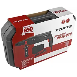 Перфоратор Forte SDS-Plus RH 26-83 С 850 Вт 26 мм (134076) - мініатюра 8