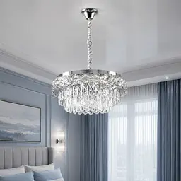 Splendid Ray LA7013/500/5+LED (CR), хромована кришталева люстра 50 см на 5 ламп з LED