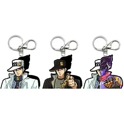 Брелок голографічний 3D Неймовірні пригоди ДжоДжо Джотаро Куджо JoJo's Bizarre Adventure Joutarou Kuujou 5 см