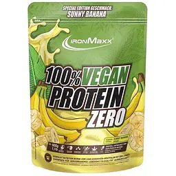 Протеїн IronMaxx 100 % Vegan Protein Zero Банан 500 г