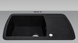 Кухонна мийка Adamant Optimaks 775x495x200 чорний 87223, Чорний - мініатюра 2