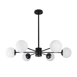 Люстра лофт з білими кулями Levistella 7529807-6 BK+WH