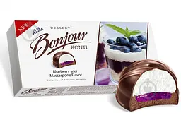 Десерт Konti Bonjour Blueberry and mascarpone flavor 232 г.