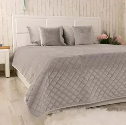 Покривало Руно VeLour 150х220 "Grey ромб" (360.55_Grey ромб)