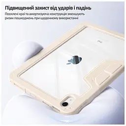 Чохол до планшета BeCover Rugged Origami Transparent Apple iPad 10.9" (2022/2024) / iPad (A16) 2025 11" Beige (714970) - мініатюра 6