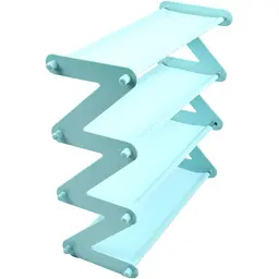 Відкрита полиця для взуття Supretto Shoe Rack 4, 20x45х46.5 см блакитний (8655) - мініатюра 2