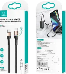 Кабель Type-C To Type-C 100W для швидкісної зарядки та передачі данних 1.2м (6958444975351) - мініатюра 2