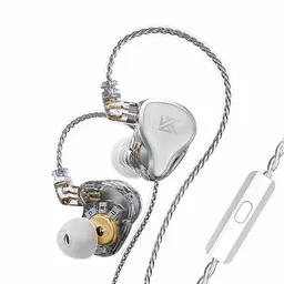 Наушники проводные KZ ZAS White (with mic)