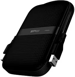 Зовнішній жорсткий диск Silicon Power Armor A60 2 TB All Black (SP020TBPHDA60S3A) - мініатюра 2