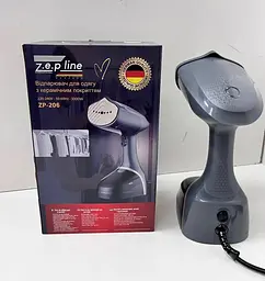 Ручний вертикальний відпарювач Zepline ZP-206 з керамічним покриттям 3000 Вт для одягу 4500 мл Сірий - мініатюра 9