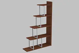 Етажерка Ferrum-decor Стелла 1600x1020x300 Сірий метал ДСП Венге Магія (FRD-105485) - мініатюра 3