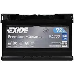 Автомобільний акумулятор EXIDE Premium Carbon Boost 6СТ-72Ah АзЕ 720A (EN) EA722