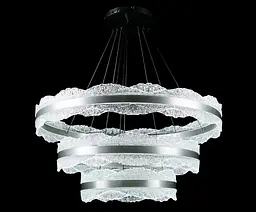 Люстра стельова LED Splendid Ray L83058/800+600+400/3, діаметр 80 см, чорний та сірий, сучасний стиль для дому - мініатюра 2