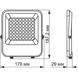 Прожектор Videx Premium LED F2 30W 5000K (VL-F2-305G) - мініатюра 3