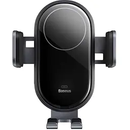 Автомобільний тримач холдер із БЗП Baseus LightChaser Series Wireless Charging Electric Car Mount 15W C40355900121-00 Black - мініатюра 3