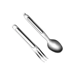 Туристичний набір ложка-виделка Nextool Portable Stainless Steel Tableware, нержавіюча сталь - мініатюра 5
