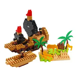 Дитячий розвиваючий конструктор ТехноК Pirate island 2642TXK 170 деталей - мініатюра 5