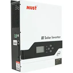 Гібридний інвертор MUST PV18-3224PRO, 3200W, 24V, струм заряду 1-100А, 160-275V, MPPT (18А, 400 Vdc)Parallel WI-FI