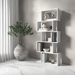 Полиця для книг Vays M-12 стелаж на 5 полиць ЛДСП 70x24x163 см для дому вітальні офісу - мініатюра 5