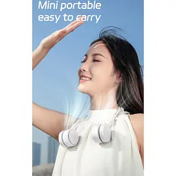Портативний вентилятор WiWU Twins Neck Fan Wi-FS014 White (6977703655186) [169832] - мініатюра 7
