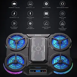 Охолоджувальна підставка для ноутбука до 18 дюймів GamePro GPCP-1450 5xfans - мініатюра 12