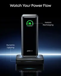 Мережевий зарядний пристрій Anker Charging Base for Anker Prime 150W Black (A1903G11) - мініатюра 5