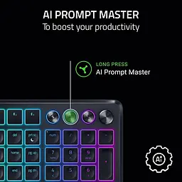 Клавіатура Razer Pro Type Ergo 118 key USB-A/WL/BT EN RGB Black (RZ03-05440100-R3M1) - мініатюра 4