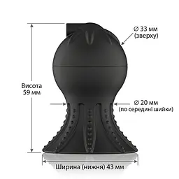 Вакуумний електростимулятор для сосків BDSM з пультом ДК 9x19 режимів силіконовий - мініатюра 6