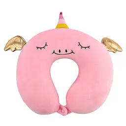 Подушка для шиї ARDESTO Travel Unicorn, 30х30см, рожевий (ART3032NEP)