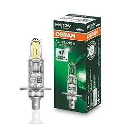 Галогенова лампа OSRAM H1 64150ALS All Season Super 12V 55W P14.5S 10X10X1