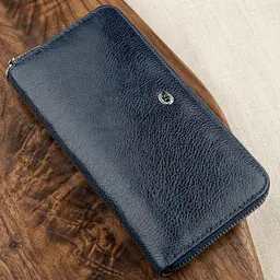 Вертикальний жіночий гаманець-клатч ST Leather 18864 синій - мініатюра 1
