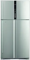Холодильник Hitachi R-V720 верхня морозильна камера Ш910xВ1835xГ771 600л A++ Сріблястий (R-V720PUC1KSLS)