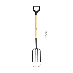 Вила садові з дерев'яною ручкою Fiskars Solid™ 1070676 - мініатюра 2