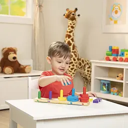 Пірамідка Melissa&Doug дерев'яна на платформі (MD10379) - мініатюра 6