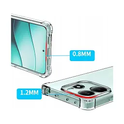 Чохол до мобільного телефона BeCover Anti-Shock Xiaomi Redmi Note 14 4G Clear (713035) - мініатюра 2