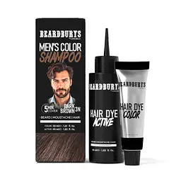 Шампунь камуфлюючий Beardburys Men's Color Shampoo Dark Brown 3N темно-коричневий