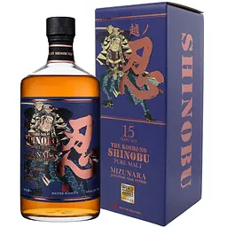 Віскі Shinobu 15 yo Pure Malt Japanese Whisky 43% 0.7 л у подарунковій упаковці