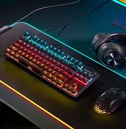 Клавіатура SteelSeries Apex 9 TKL RGB Linear OptiPoint Optical USB Black (64847) - мініатюра 6