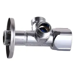 Кран кульовий кутовий подвійний Arco 1/2″х 1/2″х1/2″ A80TWIN CQ4105 000013551 - мініатюра 2