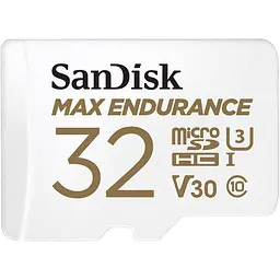 Карта пам'яті SanDisk microSDHC 32GB UHS-I Max Endurance U3 V30 R-100MB/s + SD Adapter (SDSQQVR-032G-GN6IA) [174431] - мініатюра 2