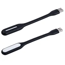 USB LED лампочка гнучка 3W, холодне світло чорна