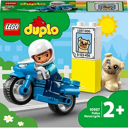 Конструктор LEGO DUPLO Полицейский мотоцикл, 5 деталей (10967)