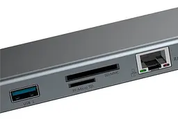Док-станція адаптера Baseus Enjoyment Series Type-C Notebook HUB Adapter CATSX-F0G Grey - мініатюра 4